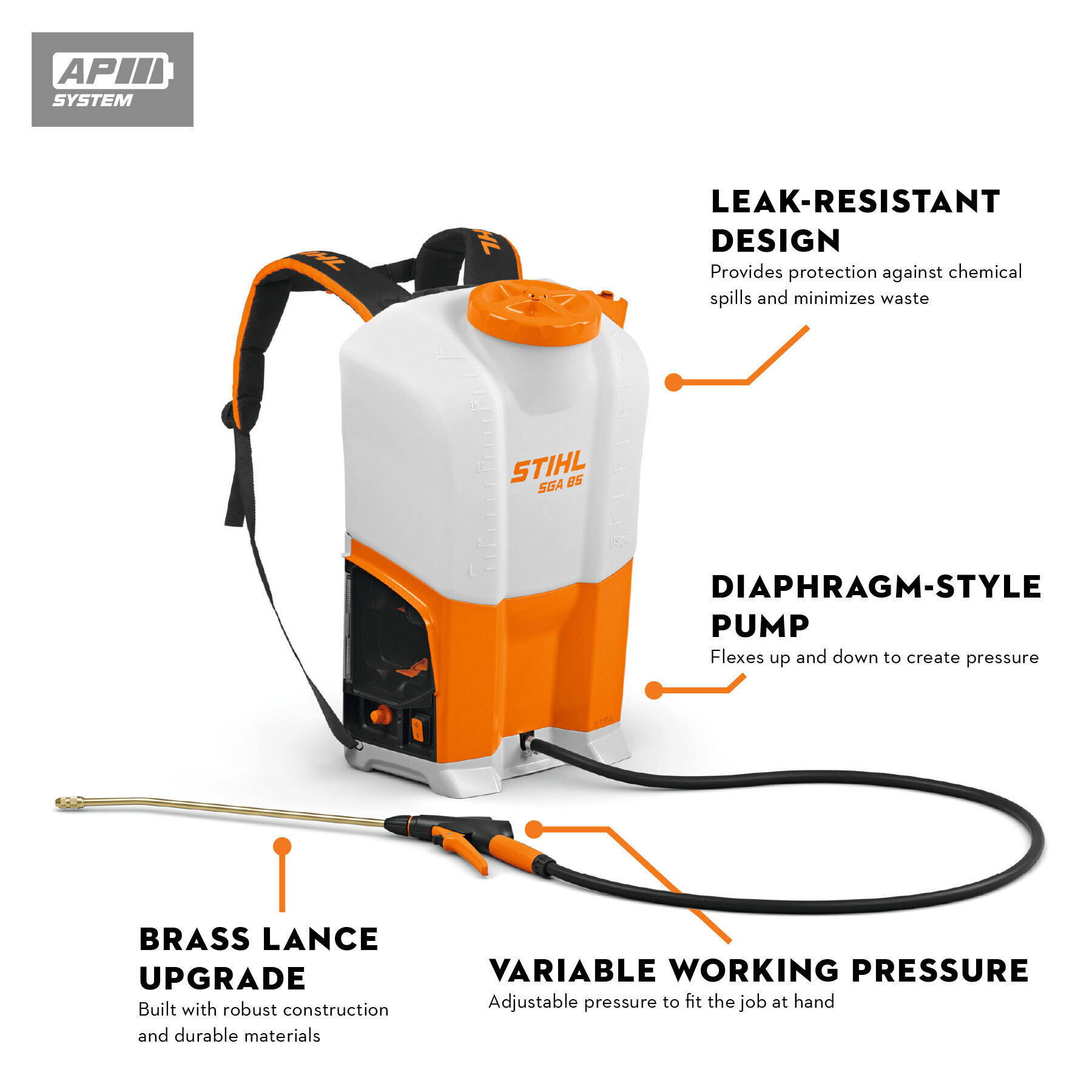 STIHL SGA 85 Battery Powered Sprayer